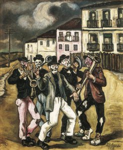 GUTIERREZ SOLANA, Jose (1886-1945). Maschere dei mercanti di vino. 1944-1945. Collezione privata
