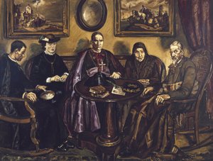La visita del vescovo (1926) da Jose Gutierrez Solana