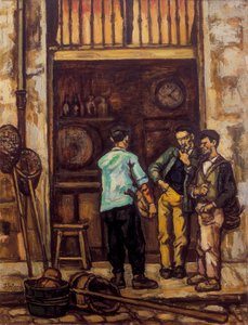 La taverna di Santander (Spagna) 1944-1945 da Jose Gutierrez Solana