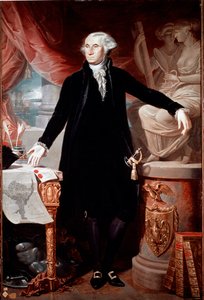 Ritratto del Presidente degli Stati Uniti George Washington (1732-1799) Dipinto di Giuseppe Perovani (1765-1835) Madrid, Accademia di San Fernando da José Perovani