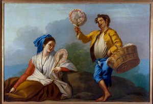 Il mercante di ventagli da José del Castillo