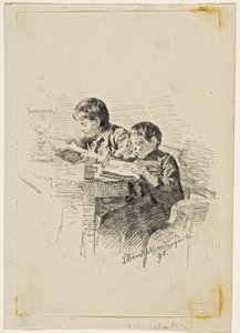 Ragazzi che leggono da Josef Albrechtskirchinger