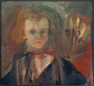Ritratto di bambino con fiore da Josef Alfons Wirth