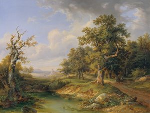 Parte del bosco vicino a Mödling da Josef Altenkopf