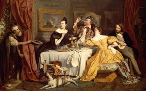 Il ricco epulone da Josef Danhauser