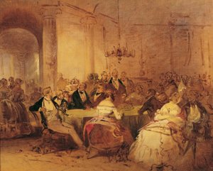 Scena di società da Josef Danhauser