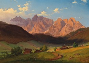 Una vista del Triglav in Slovenia