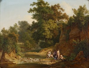 Paesaggio con bagnanti da Josef Feid