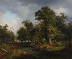 Paesaggio boschivo da Josef Feid