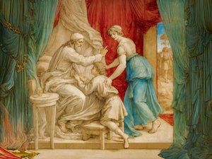 Isacco benedice Giacobbe da Josef Johann Michel