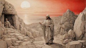 Gesù risuscita Lazzaro dai morti (02) da Josef Johann Michel