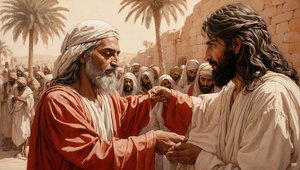 Gesù guarisce il mendicante cieco