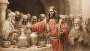 Gesù dice ai servi di riempire le brocche d