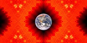 Solare: Vista della terra dal sole 1 da Josef Johann Michel