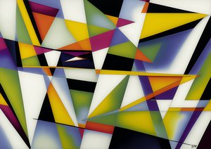 astratto: su triangoli bianchi 1
