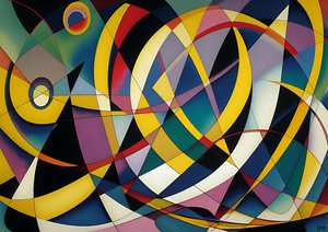 astratto: curva argento-giallo 7
