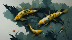 Carpa Koi dorata