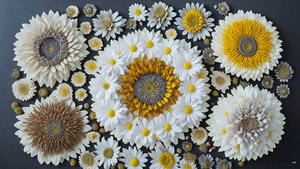 mandala: elementi di camomilla-matricaria_02