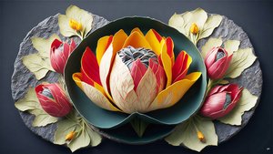 mandala: elementi di tulipani_02