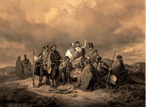 Litografia Bivouc Kriehuber da Josef Kriehuber