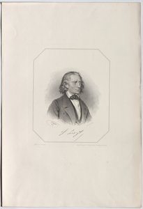 Ritratto di Franz Liszt, 1856 da Josef Kriehuber