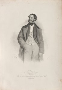 Ritratto del ballerino, coreografo e maestro di balletto Paul Taglioni, 1856 da Josef Kriehuber