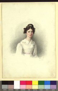 La sorella di Trentsensky da Josef Kriehuber