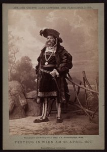 Jos. Ullmann, salumiere alla sfilata del Makart del 1879 da Josef Löwy