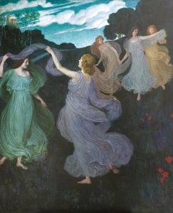 Danza degli Elfi, 1888-1889 da Josef Maria Auchentaller