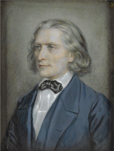 Ritratto di Franz Liszt 1811-1886, 1856 da Josef Nikolaus Kriehuber