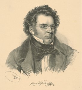 Ritratto di Franz Schubert 1797-1828, 1846 da Josef Nikolaus Kriehuber