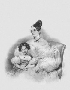 Ritratto di Olga Narychkina Potocki con la figlia Sophie
