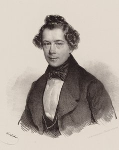 Ritratto del compositore Joseph Lanner 1801-1843, 1830 da Josef Nikolaus Kriehuber