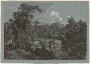 La Cascata vicino a Schladming nella Stiria da Josef Rebell