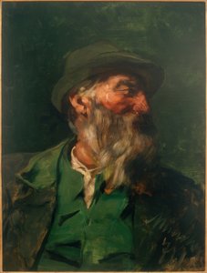 Ritratto di un cacciatore in mezzo profilo da Josef Wenglein