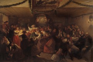 Una festa di matrimonio da Vingåker, 1857
