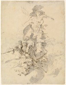La glorificazione di un prelato da Josef Winterhalder the Younger