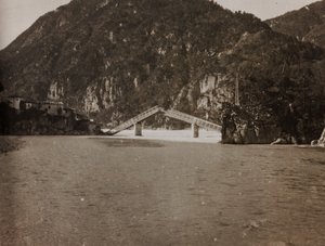 Ponte minato a Moggio da Josef Zohles
