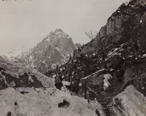 Album "Meine weltkriegs - Erinnerungen South-West Front (Carinzia, Italia, Trentino-Alto Adige) 31/03/1915-12/11/1918 - Josef Zohles Wien": Rosskofel (Monte Cavallo)