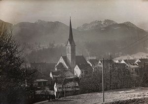 Album "Meine weltkriegs - Erinnerungen South-West Front (Carinzia, Italia, Trentino-Alto Adige) 31/03/1915-12/11/1918 - Josef Zohles Wien": vista di Hermagor-Pressegger da Josef Zohles