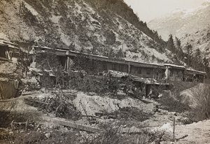Album "Meine weltkriegs - Erinnerungen South-West Front (Carinzia, Italia, Trentino-Alto Adige) 31/03/1915-12/11/1918 - Josef Zohles Wien": caserme militari