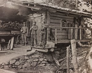 Album "Meine weltkriegs - Erinnerungen South-West Front (Carinzia, Italia, Trentino-Alto Adige) 31/03/1915-12/11/1918 - Josef Zohles Wien": alloggi per ufficiali