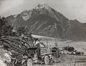 Album "Meine weltkriegs - Erinnerungen Front Sud-Ovest (Carinzia, Italia, Trentino-Alto Adige) 31/03/1915-12/11/1918 - Josef Zohles Wien": sul fiume Tagliamento da Josef Zohles