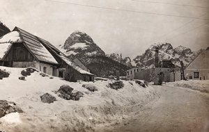 Album "Meine weltkriegs - Erinnerungen Front Sud-Ovest (Carinzia, Italia, Trentino-Alto Adige) 31/03/1915-12/11/1918 - Josef Zohles Wien": vista di Cave del Predil