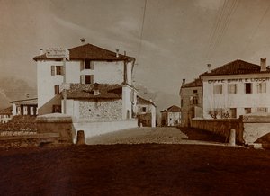 Album "Meine weltkriegs - Erinnerungen South-West Front (Carinzia, Italia, Alto Adige) 31/03/1915-12/11/1918 - Josef Zohles Wien": vista di Chiusaforte da Josef Zohles