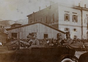 Album "Meine weltkriegs - Erinnerungen South-West Front (Carinzia, Italia, Alto Adige) 31/03/1915-12/11/1918 - Josef Zohles Wien": Kaiser Karl a Trento da Josef Zohles