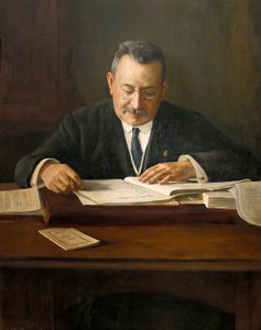 Ritratto di Enric Prat de la Riba (1870-1917), politico nazionalista catalano, 20° secolo da Josep Maria Marquès i Puig