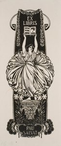 Ex libris di Pau Salvat da Josep Triadó
