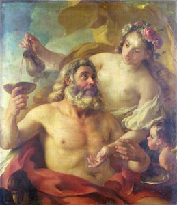 Giove, Ebe e Cupido da Joseph-Marie the Elder Vien