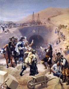 Cantiere del Canal du Midi da Joseph Noel Sylvestre